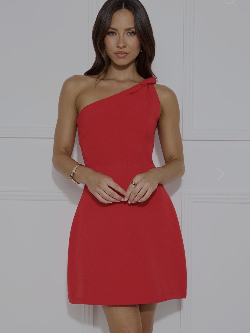 Hello Molly/Here Comes The Sun With Flair One Shoulder Mini Dress